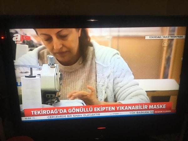 Süleymanpaşa Belediyesi ürettiği maskelerle ulusal basında…