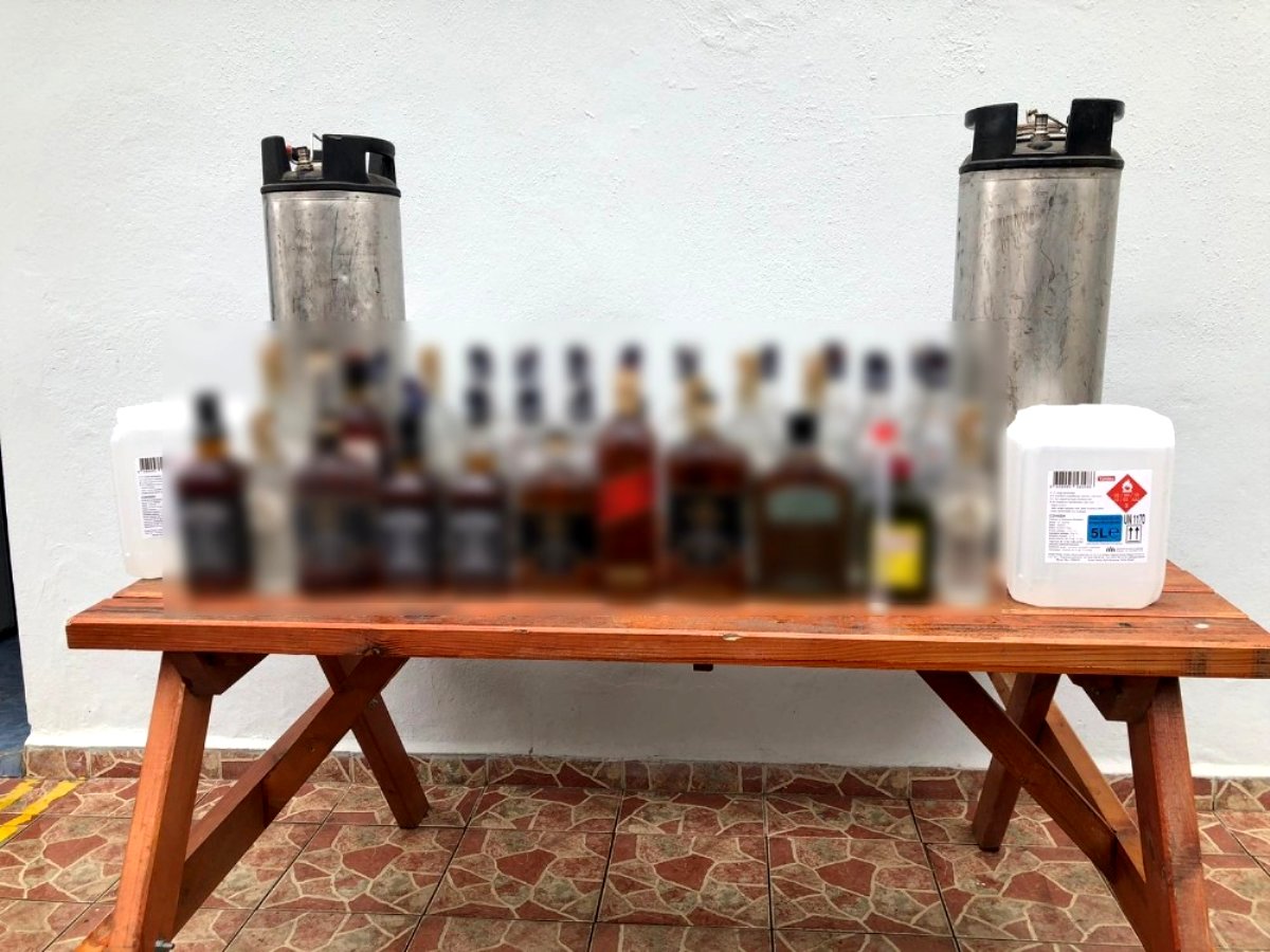 Tekirdağ da 595 litre kaçak içki ele geçirildi