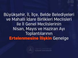 Koronavirüs Salgını ile Mücadele Kapsamında Toplantılarla İlgili Ek Genelge