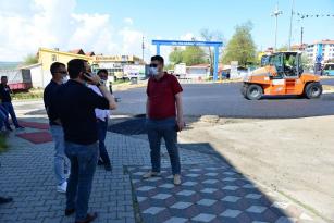 Cüneyt Yüksel, sahada çalışmaları kontrol etti…
