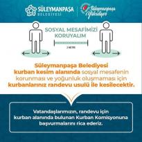 Süleymanpaşa Belediyesinden Kurban Kesim Alanı İle ilgili Vatandaşları Uyardı…