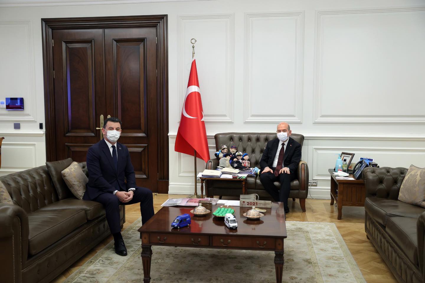 MUSTAFA ÇETİN, SÜLEYMAN SOYLU’YU ZİYARET ETTİ