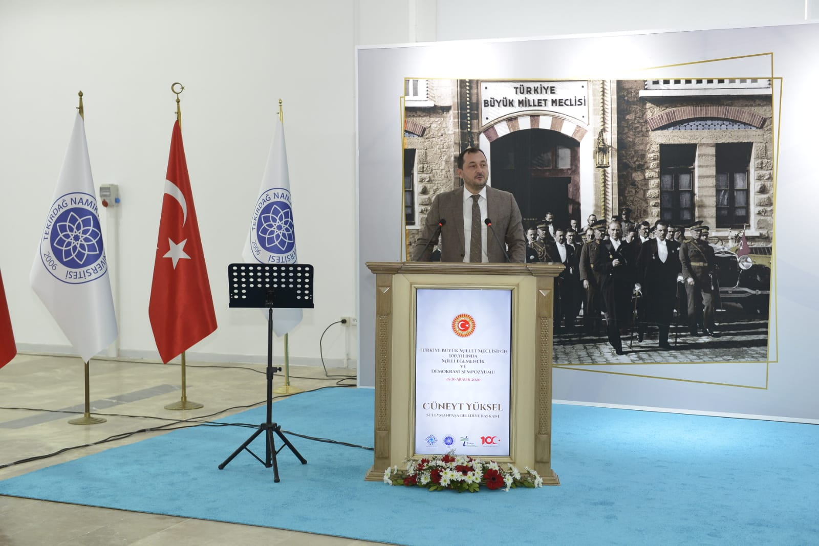 CÜNEYT YÜKSEL, ‘TBMM’NİN 100. YILINDA MİLLİ EGEMENLİK VE DEMOKRASİ SEMPOZYUMU’NA KATILDI