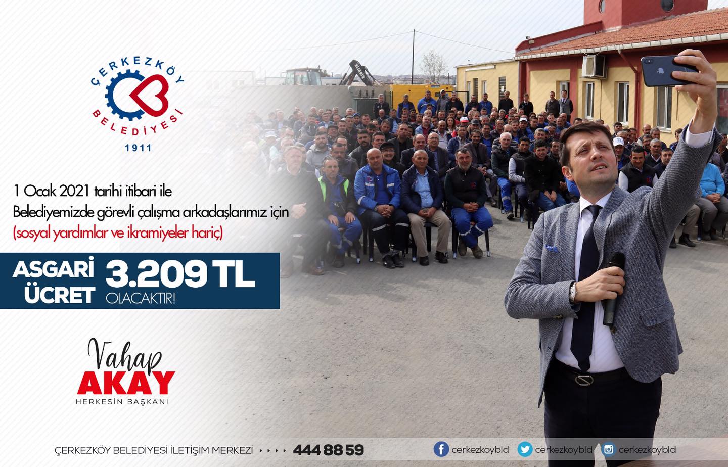 VAHAP AKAY’DAN EMEKÇİLERE MÜJDE