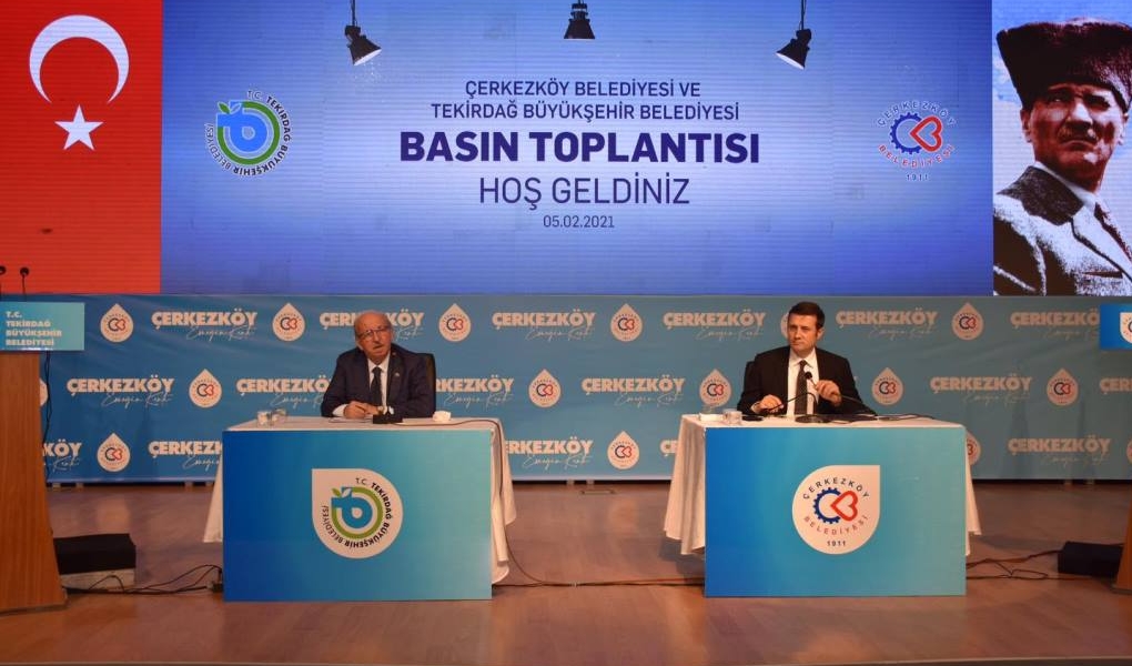 BAŞKAN KADİR ALBAYRAK ÇERKEZKÖY’DE BASIN MENSUPLARI İLE BULUŞTU