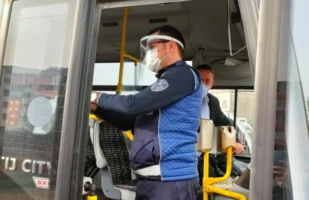 TOPLU ULAŞIM ARAÇLARINDA HİJYEN DENETİMİ SÜRÜYOR