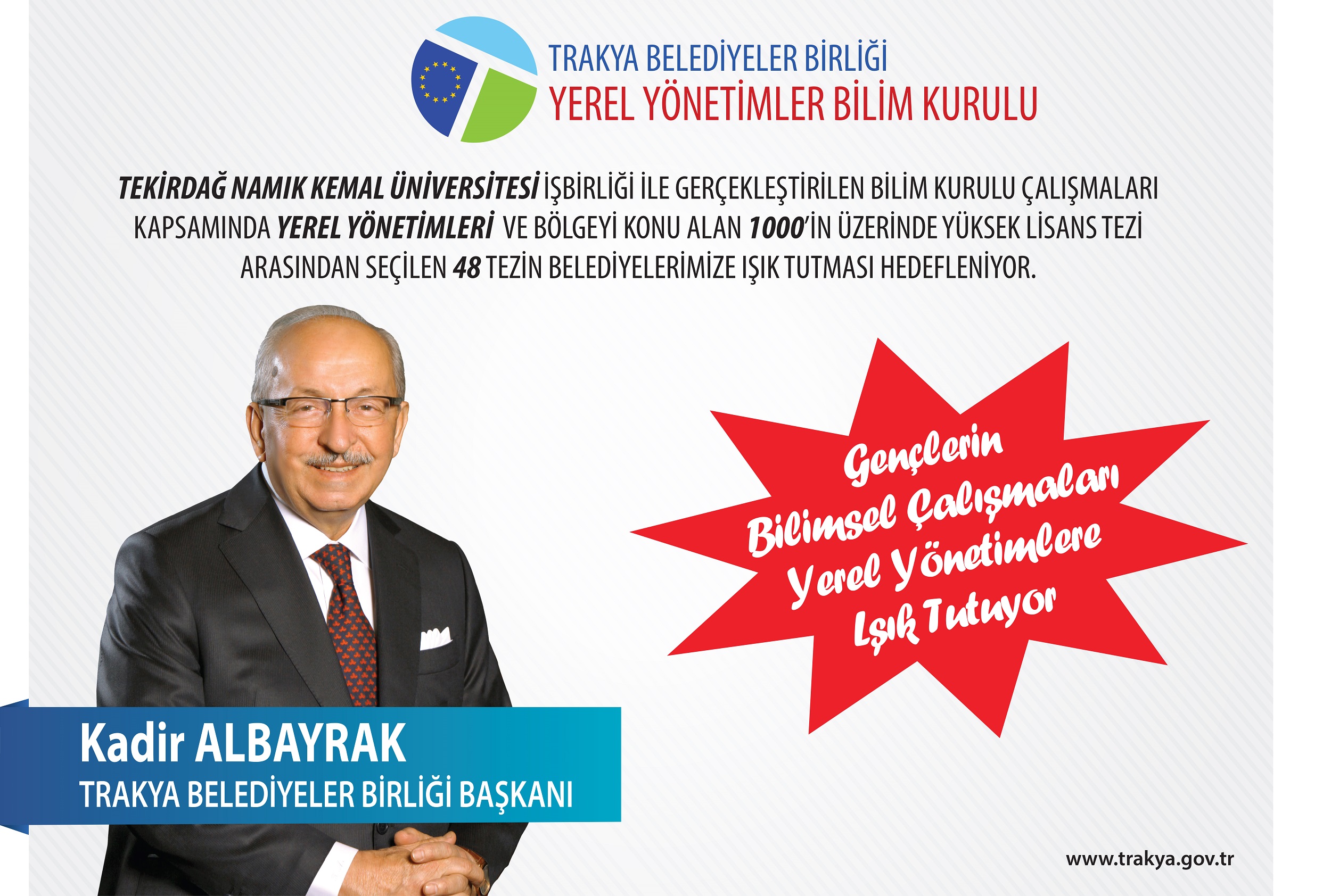 GENÇLERİN BİLİMSEL ÇALIŞMALARI YEREL YÖNETİMLERE IŞIK TUTACAK