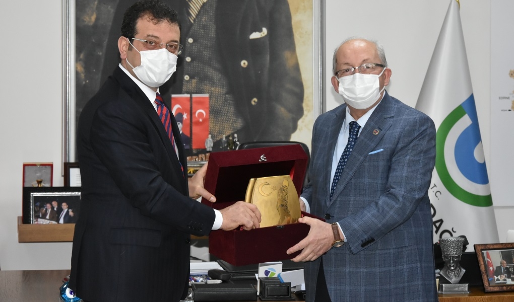 İBB BAŞKANI EKREM İMAMOĞLU TEKİRDAĞ BÜYÜKŞEHİR BELEDİYESİNİ ZİYARET ETTİ