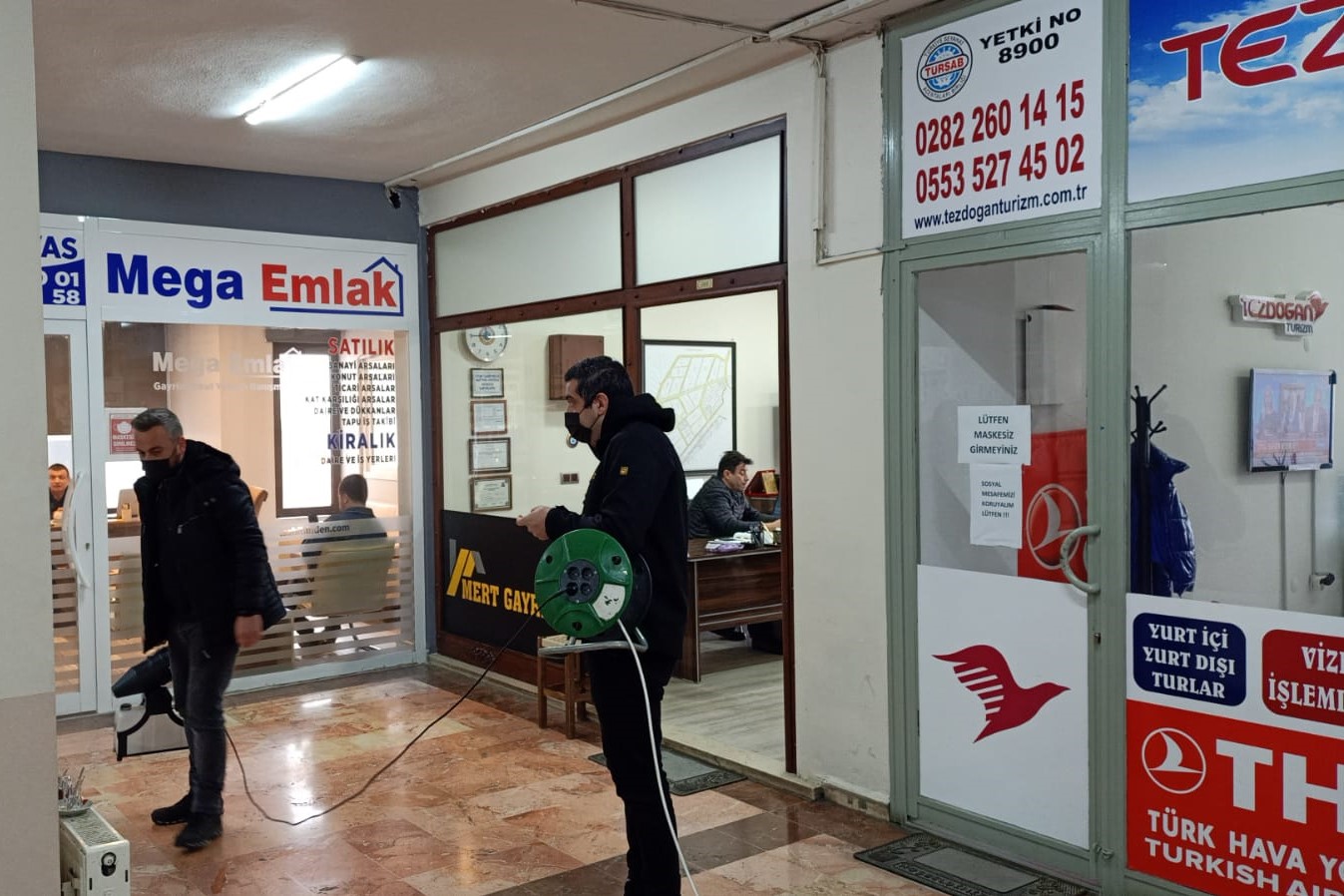 DEZENFEKSİYON ÇALIŞMALARI YOĞUN ŞEKİLDE SÜRÜYOR
