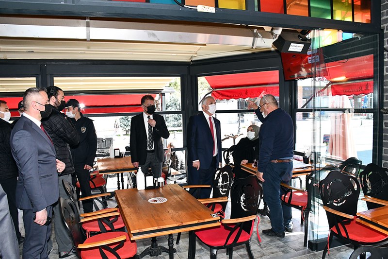 VALİ YILDIRIM DENETİMLERDE BULUNDU