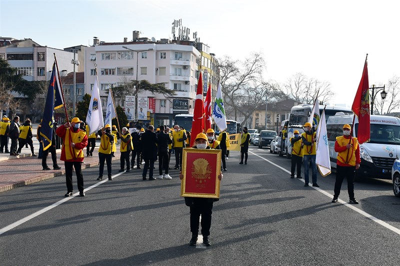 57.ALAY YÜRÜYÜŞ KOMİTESİ ÇANAKKALE’YE UĞURLANDI