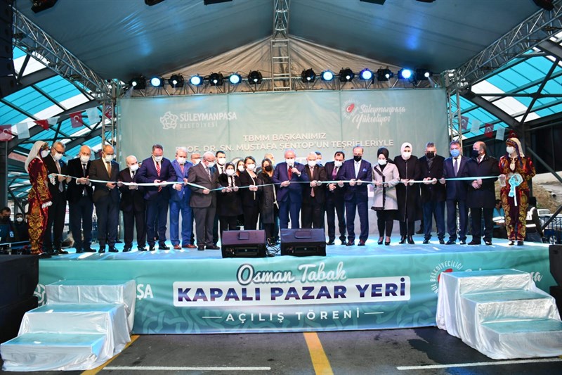SÜLEYMANPAŞA’NIN İLK KAPALI PAZAR YERİ AÇILDI