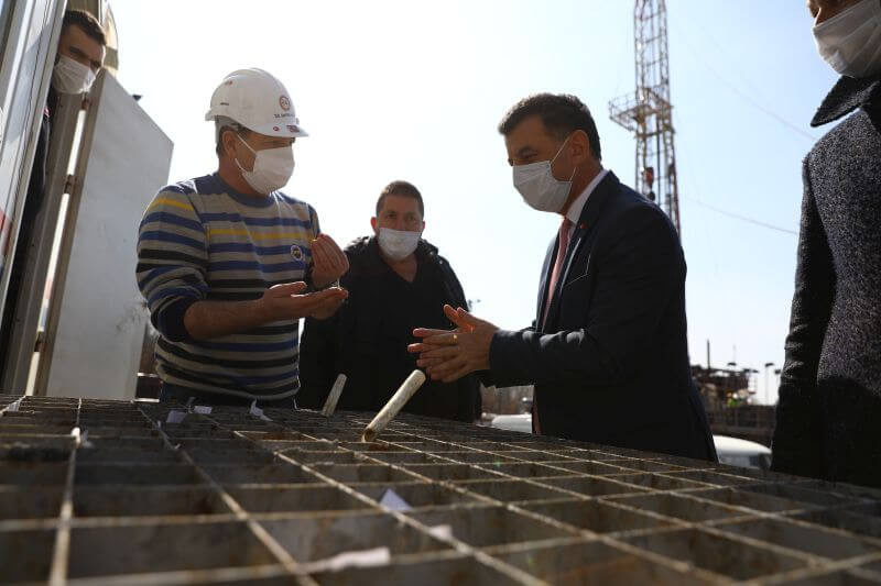 BAŞKAN ÇETİN, TERMAL SU ÇALIŞMALARINI İNCELEDİ