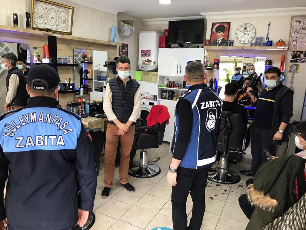 SÜLEYMANPAŞA ZABITASI SALGIN DENETİMLERİNİ SIKLAŞTIRDI