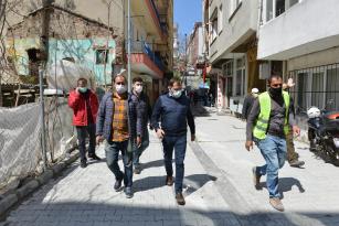 Gülbahar Sokak iki günde yepyeni oldu. ”Süleymanpaşa Yükseliyor”