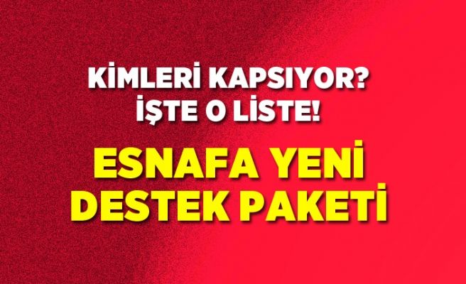 Esnaf ve sanatkarlara destek devam ediyor…