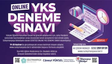 Süleymanpaşa Belediyesinden çevrimiçi sınav…