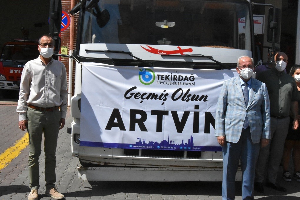 TEKİRDAĞ BÜYÜKŞEHİR BELEDİYESİ ARTVİN’E YARDIM ELİNİ UZATTI…
