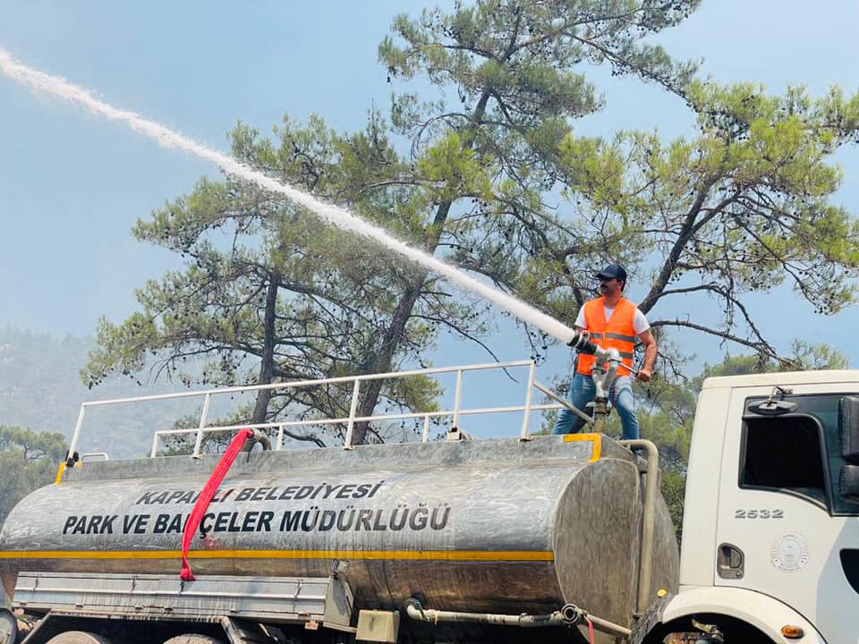 Kapaklı Belediyesi, Muğla’da yangın söndürme çalışmalarında…