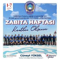 Cüneyt Yüksel’in, Zabıta Teşkilatının Kuruluşunun 195. Yılı Kutlama Mesajı…