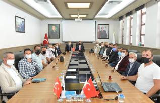 Başkan Yüksel toplu taşıma kooperatiflerini ağırladı…