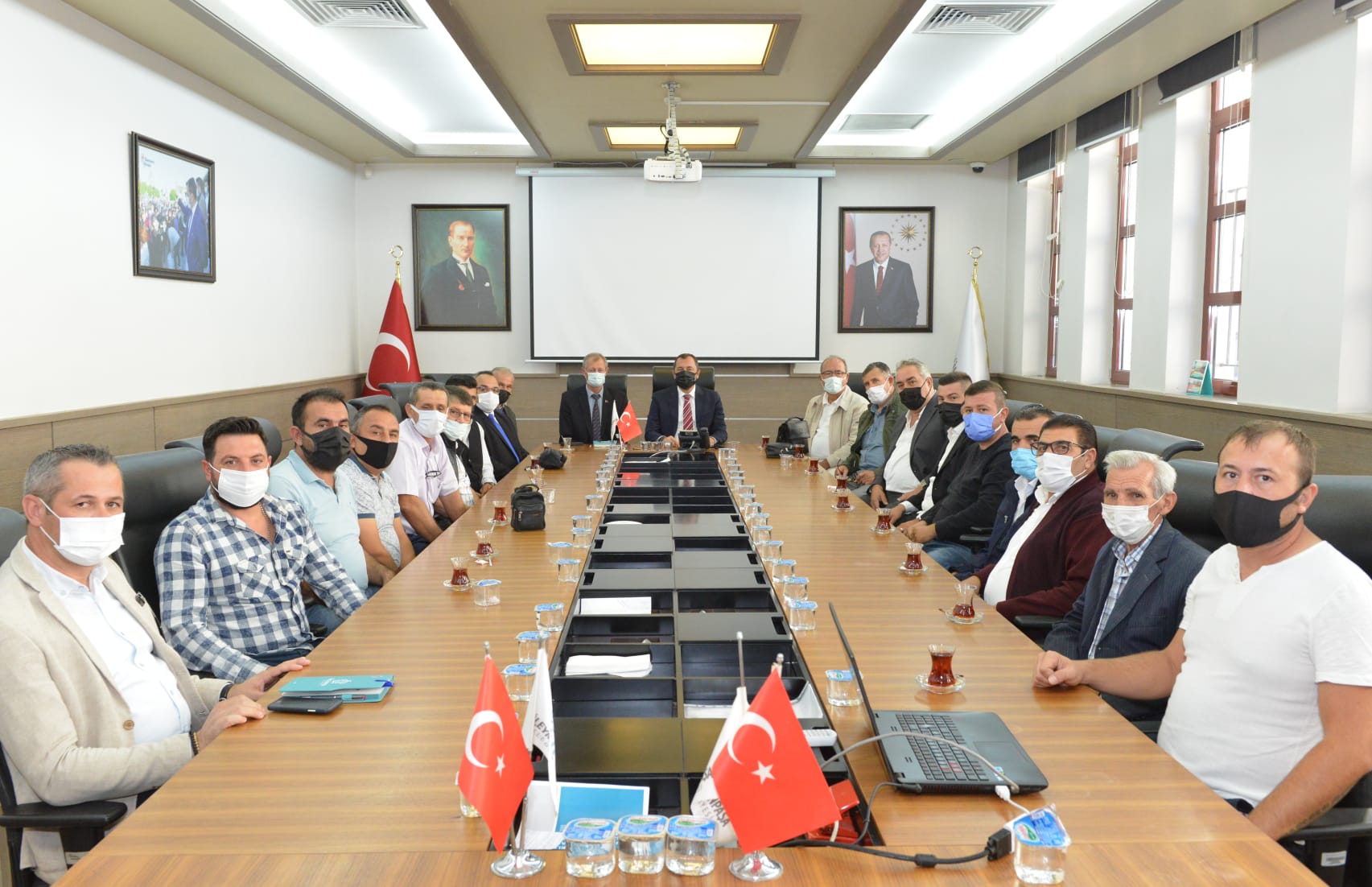 Başkan Yüksel toplu taşıma kooperatiflerini ağırladı…
