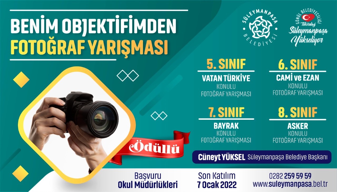 Benim Gözümden resim ve fotoğraf yarışmaları için başvurular başladı
