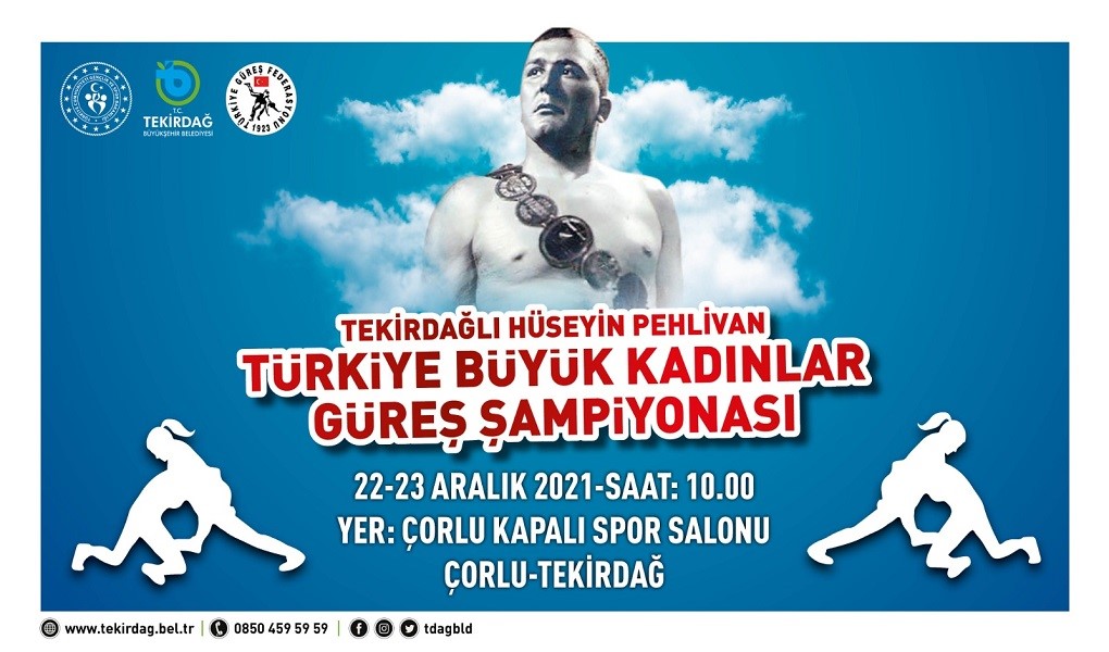 BÜYÜK KADINLAR TÜRKİYE GÜREŞ ŞAMPİYONASI ÇORLU’DA YAPILACAK…
