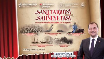 ”Şanlı Tarihini Sahneye Taşı” tiyatro yarışması için başvurular başladı