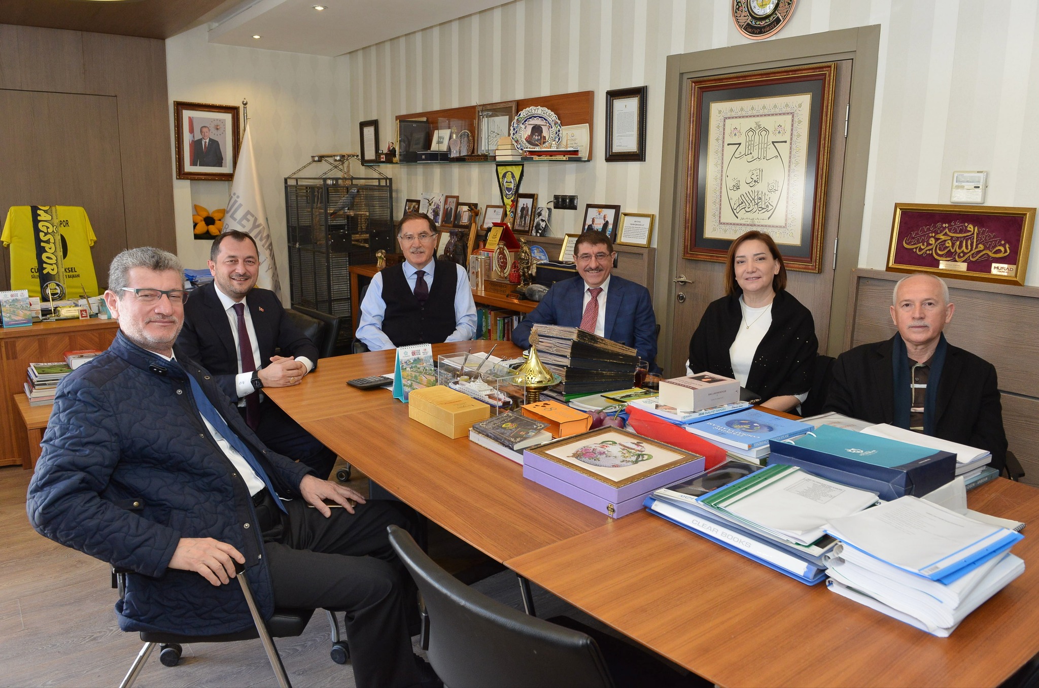 Kamu Başdenetçisi Şeref Malkoç, Cüneyt Yüksel’i makamında ziyaret etti…