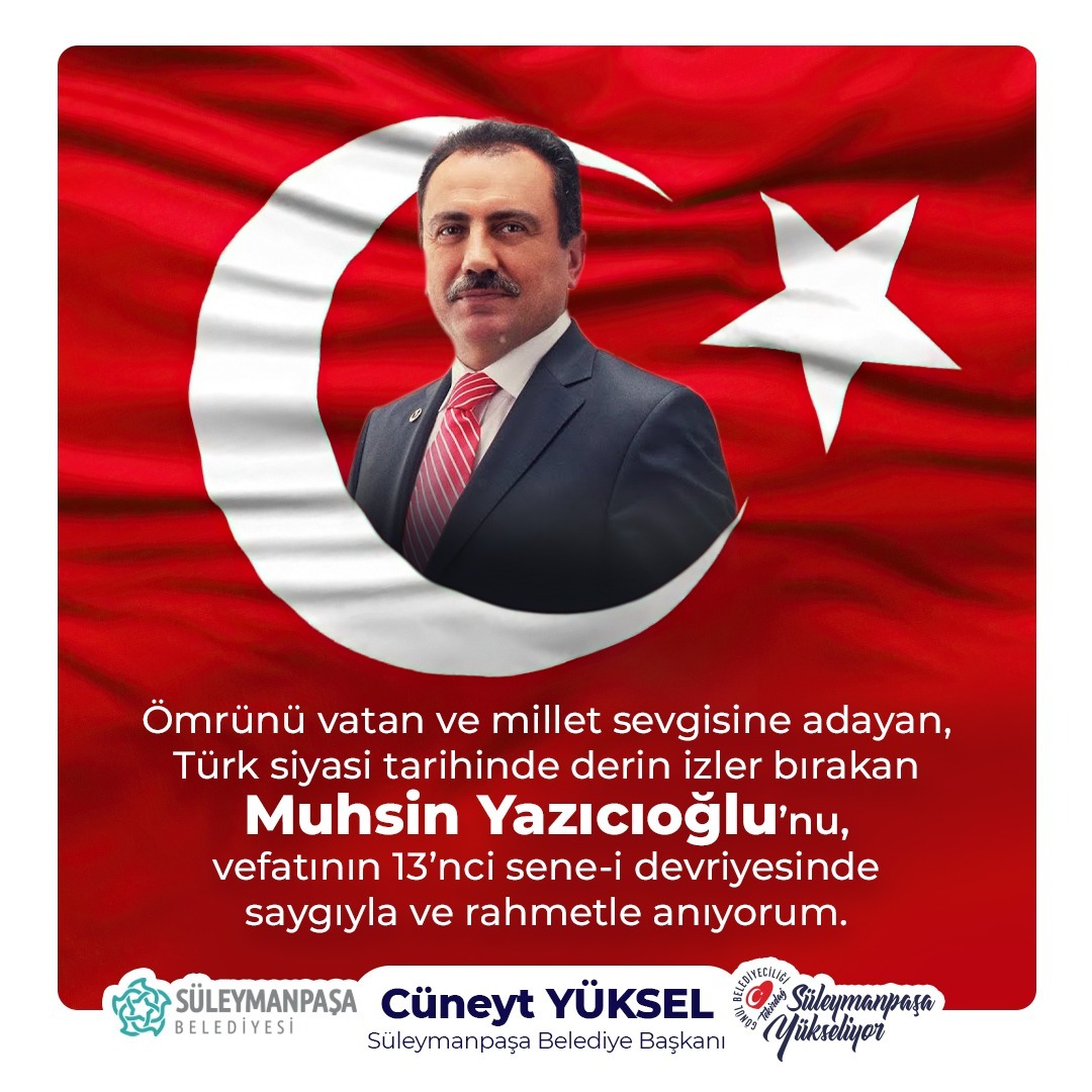Cüneyt Yüksel, Muhsin Yazıcıoğlu’nu yayınladığı mesajla andı…