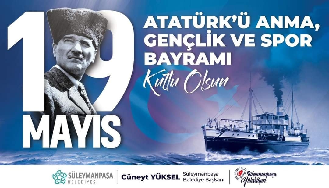 Başkan Cüneyt Yüksel, 19 Mayıs Atatürk’ü Anma, Gençlik ve Spor Bayramı mesajı yayınladı