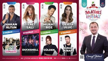 56. Kiraz Festivali programı belli oldu.
