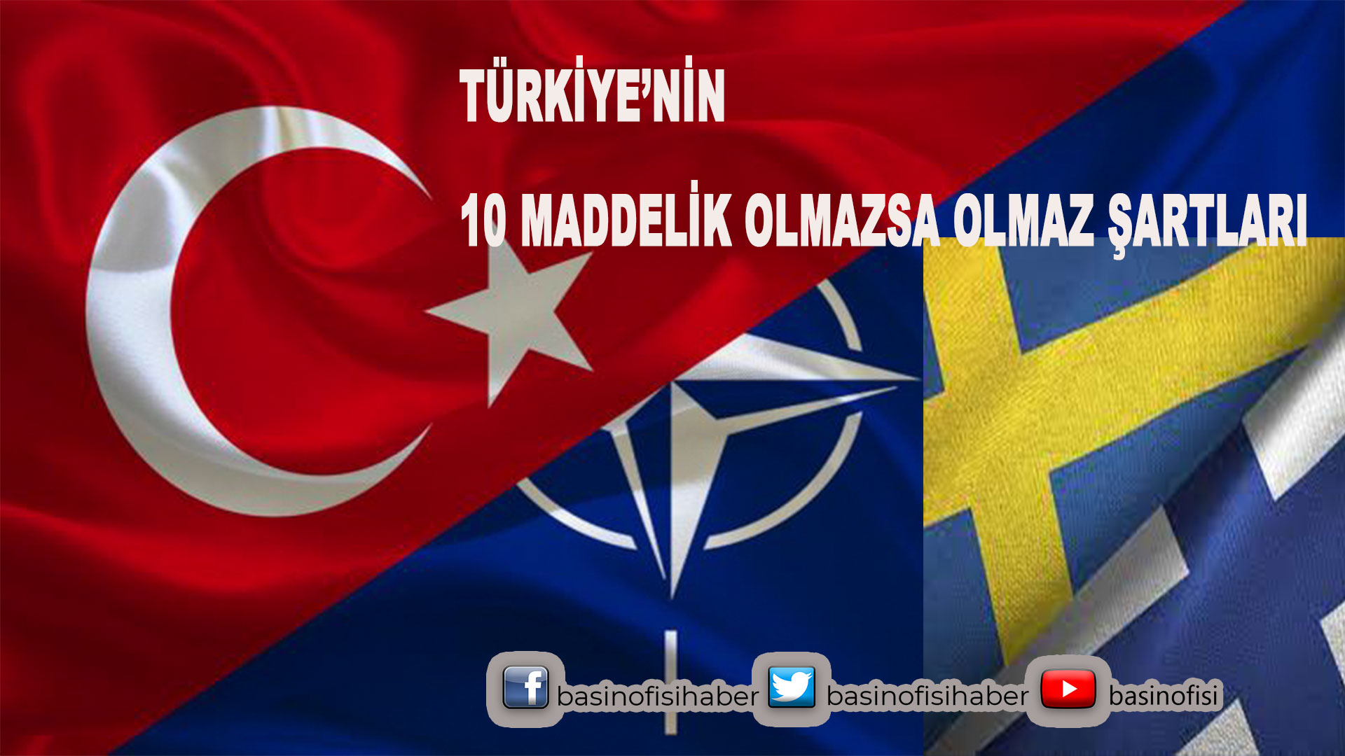 Türkiye’den, İsveç ve Finlandiya’ya 10 şart…