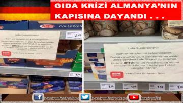 Almanya’da gıda krizi patladı 2 temel besin için market raflarına bu not asıldı…