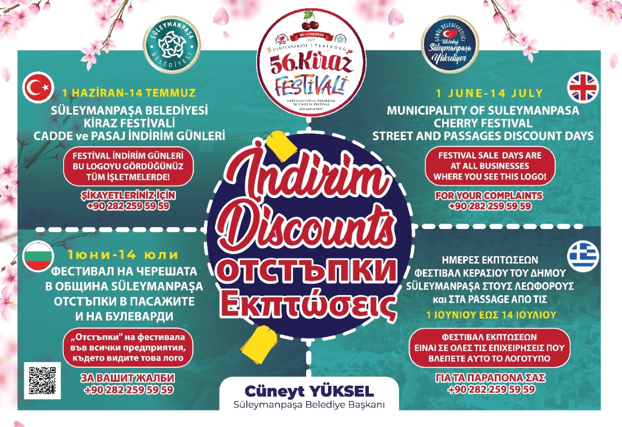 Süleymanpaşa Belediyesi Cadde ve Pasaj İndirim Günleri başlattı.