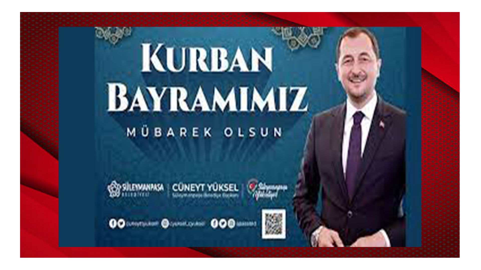 Cüneyt Yüksel; ”BAYRAMIMIZ BAYRAM OLSUN”