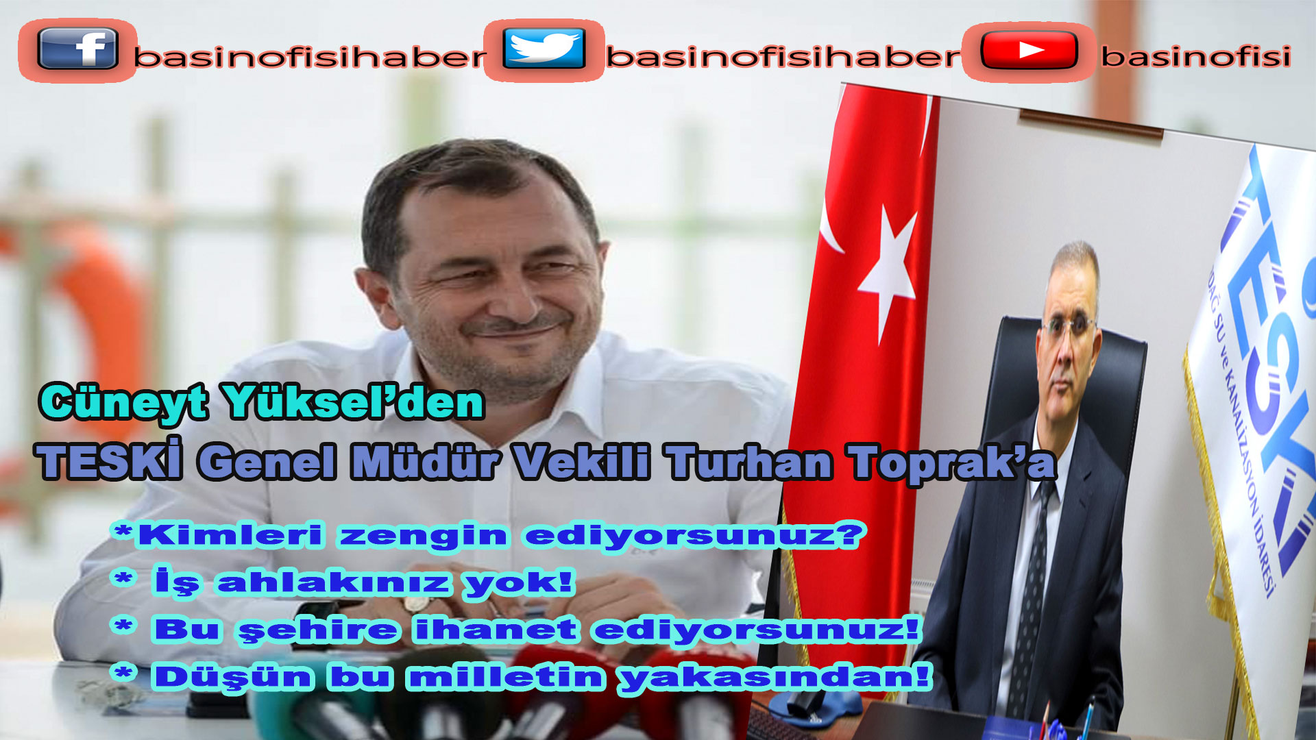 Cüneyt Yüksel; ”TESKİ kimleri zengin ediyor, hangi müteahhitlere para kazandırıyor?”