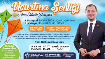 YÜKSEL’DEN UÇURTMA ŞENLİĞİNE DAVET ”Bu Pazar gökyüzü çocukların olacak.”