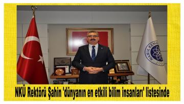 Tekirdağ Namık Kemal Üniversitesi Rektörü Prof. Dr. Mümin Şahin’e bir uluslararası ödül daha…