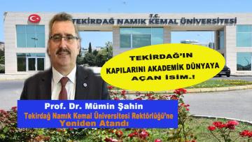 Yeni kararname ile görevine devam eden NKÜ Rektörü Prof. Dr. Mümin Şahin ”nerede kalmıştık?” demeden ”durmak yok yola devam!” diyor.