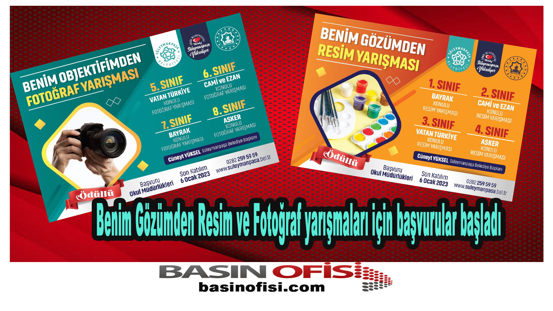Benim Gözümden Resim ve Fotoğraf yarışmaları için başvurular başladı