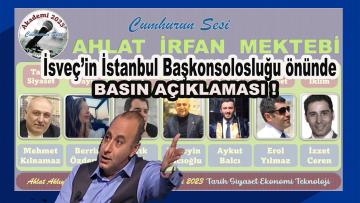 Kazım Yurdakul ve Hüseyin Hacıoğlu İsveç Başkonsolosluğu önündeydiler…