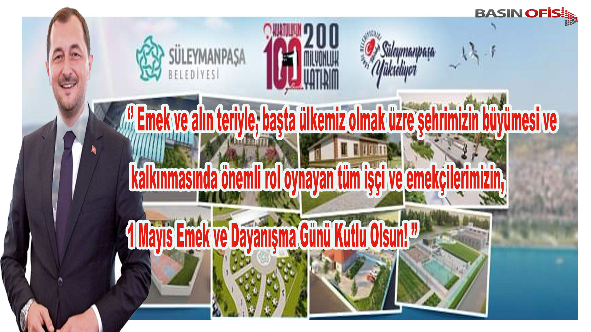 Cüneyt Yüksel, 1 Mayıs Emek ve Dayanışma Günü Kutlu Olsun!