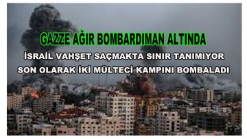 İsrail insanlıktan çıktı; 2 günde 3 kez mülteci kampını vurdu